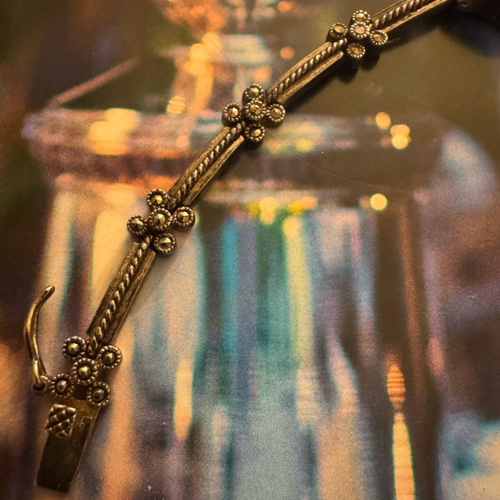 Elegant Art Deco Sterling Women's Watch Bracelet - Picture 13 of 15
